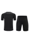 Juventus F Men Short Sleeves Football Kit Black