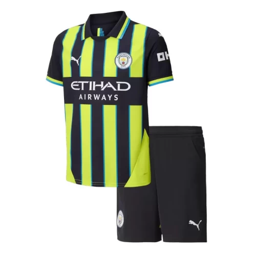 Manchester City Fc Kid Short Sleeves Away Football Kit 2024-25