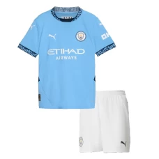 Manchester City Fc Kid Short Sleeves Home Football Kit 2024-25