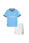 Manchester City Fc Kid Short Sleeves Home Football Kit 2024-25