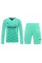 Manchester City FC Men Goalkeeper Long Sleeves Football Kit Cyan