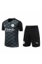 Manchester City FC Men Goalkeeper Short Sleeves Football Kit Black