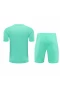 Manchester City FC Men Goalkeeper Short Sleeves Football Kit Cyan