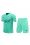 Manchester City FC Men Goalkeeper Short Sleeves Football Kit Cyan