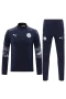 Manchester City FC Men Long Sleeves Football Kit Dark Blue