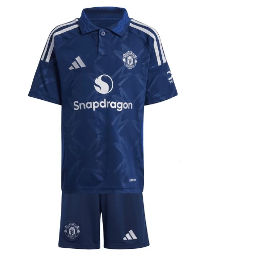 Manchester United Fc Kid Short Sleeves Away Football Kit Dark Blue 2024-25