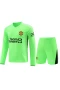 Manchester United FC Men Goalkeeper Long Sleeves Football Kit Green 2024