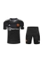 Manchester United FC Men Goalkeeper Short Sleeves Football Kit Black