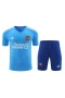 Manchester United FC Men Goalkeeper Short Sleeves Football Kit Blue 2024