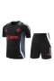 Manchester United FC Men Short Sleeves Football Kit Black 2024-25