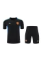 Manchester United FC Men Short Sleeves Football Training Kit Black