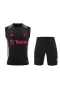 Manchester United Fc Men Sleeveless Football Kit Black 2024-25