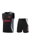 Manchester United Fc Men Sleeveless Football Kit Black 2024-25