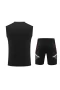 Manchester United FC Men Vest Sleeveless Football Kit Black 2023