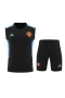 Manchester United FC Men Vest Sleeveless Football Training Kit Black