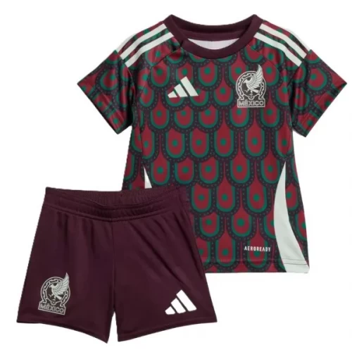 Mexico National Football Team Kid Short Sleeves Home Football Kit 2024-25