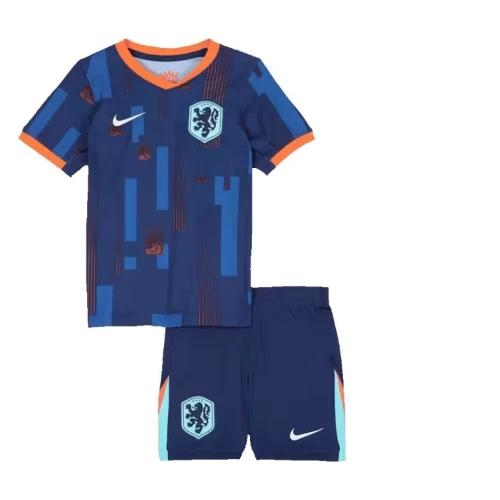 Netherlands National Football Team Kid Short Sleeves Away Football Kit 2024-25