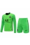 Paris Saint Germain FC Men Goalkeeper Long Sleeves Football Kit Green