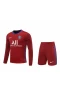 Paris Saint Germain FC Men Goalkeeper Long Sleeves Football Kit Wine Red