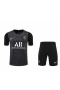 Paris Saint Germain FC Men Goalkeeper Short Sleeves Football Kit Black