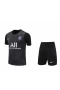 Paris Saint Germain FC Men Goalkeeper Short Sleeves Football Kit Black