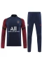 Paris Saint Germain FC Men Half Zip Long Sleeves Football Kit