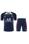 Paris Saint Germain FC Men Short Sleeves Football Kit Dark Blue 2023