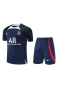 Paris Saint Germain FC Men Short Sleeves Football Kit Dark Blue 2023