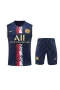 Paris Saint Germain FC Men Singlet Sleeveless Football Kit Dark Blue 2023