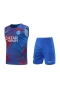 Paris Saint Germain FC Men Vest Sleeveless Football Kit Blue 2023