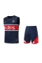 Paris Saint Germain FC Men Vest Sleeveless Football Kit Dark Blue 2023