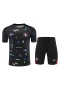 Portugal National Football Team Men Short Sleeves Football Kit Black 2024-25