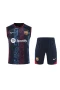 FC Barcelona Men Sleeveless Football Kit Black 2024-25