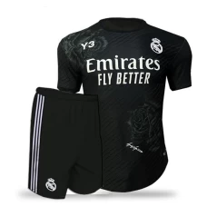 Real Madrid CF Men Short Sleeves Football Kit 2024-25 Black 