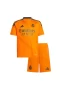 Real Madrid Cf Kid Short Sleeves Away Football Kit Orange 2024-25