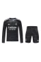 Real Madrid CF Men Goalkeeper Long Sleeves Football Kit Black