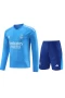 Real Madrid CF Men Goalkeeper Long Sleeves Football Kit Blue