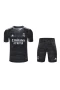 Real Madrid CF Men Goalkeeper Short Sleeves Football Kit Black