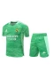 Real Madrid CF Men Goalkeeper Short Sleeves Football Kit Green 2024