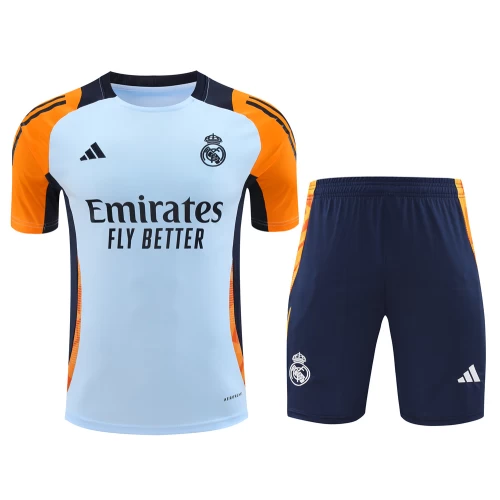 Real Madrid CF Men Short Sleeve Football Training Kit 2024-25