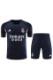 Real Madrid CF Men Short Sleeves Football Kit Black 2024