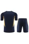 Real Madrid CF Men Short Sleeves Football Kit Black 2024