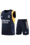 Real Madrid CF Men Vest Sleeveless Football Kit Black 2024