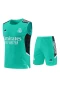 Real Madrid CF Men Vest Sleeveless Football Training Kit Cyan