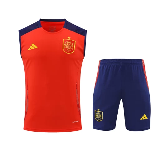 Spain National Football Team Men Sleeveless Football Kit 2024-25