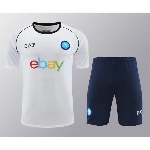 SSC Napoli Men Short Sleeves Football Kit